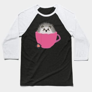 Valentine Hedgehog Cup Baseball T-Shirt